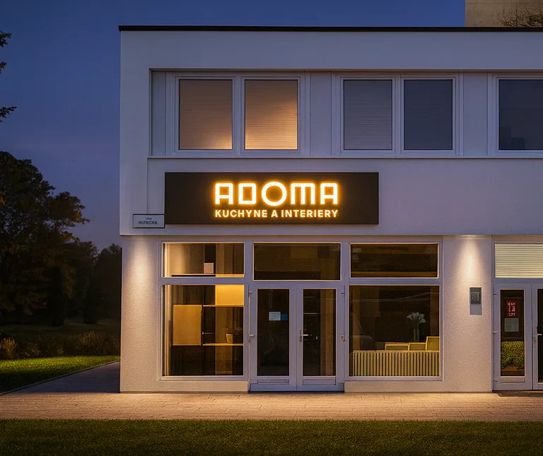 Vstup do kuchynského štúdia ADOMA na Hutníckej 22 v Košiciach